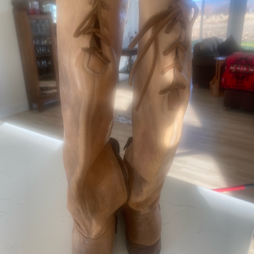 Bed Stu Manchester Tan Leather Boots - Picture 3 of 4